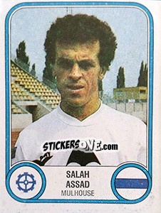 Cromo Salah Assad - Football France 1982-1983 - Panini