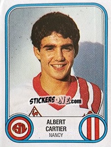 Cromo Albert Cartier - Football France 1982-1983 - Panini