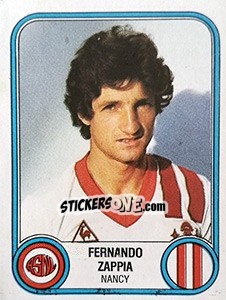 Figurina Fernando Zappia - Football France 1982-1983 - Panini