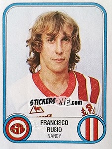 Sticker Francisco Rubio - Football France 1982-1983 n. 208 - Panini
