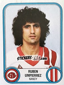 Cromo Ruben Umpierrez - Football France 1982-1983 - Panini