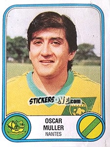 Figurina Oscar Muller - Football France 1982-1983 - Panini