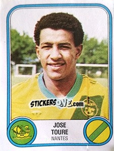 Sticker Jose Toure - Football France 1982-1983 - Panini