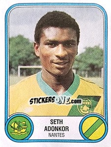 Figurina Seth Adonkor - Football France 1982-1983 - Panini