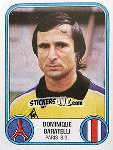 Sticker Dominique Baratelli - Football France 1982-1983 - Panini