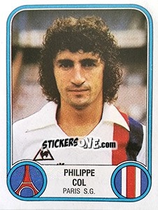 Figurina Philippe Col - Football France 1982-1983 - Panini