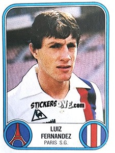 Figurina Luiz Fernandez - Football France 1982-1983 - Panini
