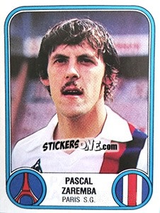 Cromo Pascal Zaremba - Football France 1982-1983 - Panini