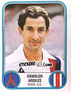 Figurina Oswaldo Ardiles - Football France 1982-1983 - Panini