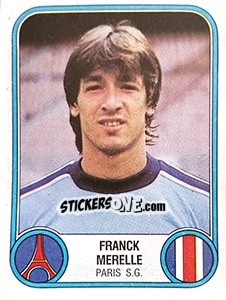Figurina Franck Merelle - Football France 1982-1983 - Panini
