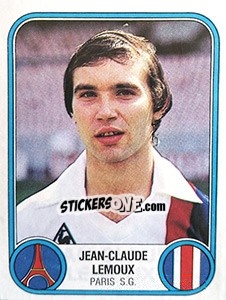 Sticker Jean-Claude Lemoux - Football France 1982-1983 - Panini