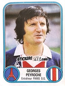 Sticker Georges Peyroche - Football France 1982-1983 - Panini