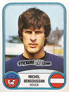 Figurina Michel Bensoussan - Football France 1982-1983 - Panini