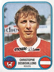 Figurina Christophe Desbouillons - Football France 1982-1983 - Panini