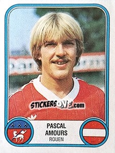 Cromo Pascal Amours - Football France 1982-1983 - Panini