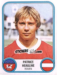 Figurina Patrice Heaulme - Football France 1982-1983 - Panini