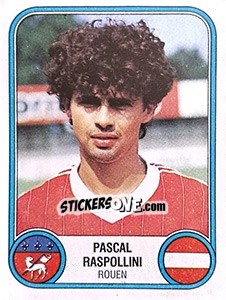 Cromo Pascal Raspollini - Football France 1982-1983 - Panini