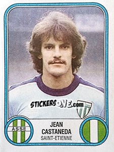 Sticker Jean Castaneda - Football France 1982-1983 - Panini