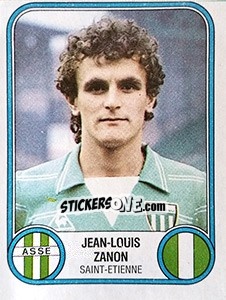 Sticker Jean-Louis Zanon - Football France 1982-1983 - Panini