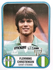 Figurina Flemming Christiensen - Football France 1982-1983 - Panini