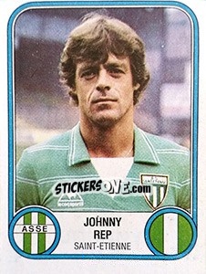 Sticker Johnny Rep - Football France 1982-1983 - Panini