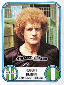 Figurina Robert Herbin - Football France 1982-1983 - Panini