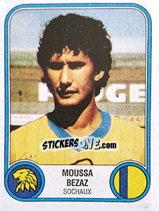 Sticker Moussa Bezaz - Football France 1982-1983 - Panini