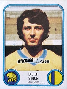 Sticker Didier Simon - Football France 1982-1983 - Panini