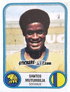 Sticker Santos Mutumbilia - Football France 1982-1983 - Panini