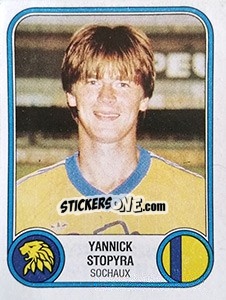 Cromo Yannick Stopyra - Football France 1982-1983 - Panini