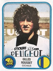 Sticker Gilles Rousset - Football France 1982-1983 - Panini