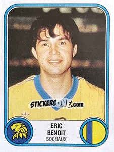 Figurina Eric Benoit - Football France 1982-1983 - Panini