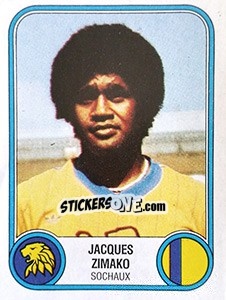 Sticker Jacques Zimako - Football France 1982-1983 - Panini