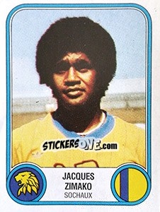 Sticker Jacques Zimako - Football France 1982-1983 n. 305 - Panini