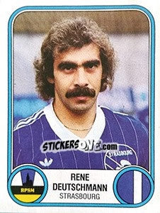 Cromo Rene Deutschmann - Football France 1982-1983 - Panini