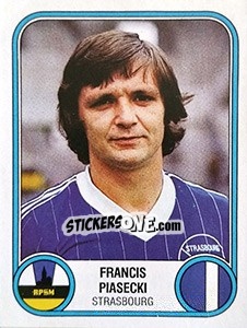 Sticker Francis Piasecki - Football France 1982-1983 - Panini