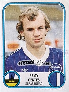 Sticker Remy Gentes - Football France 1982-1983 - Panini