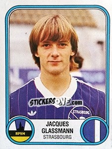 Cromo Jacques Glassmann - Football France 1982-1983 - Panini