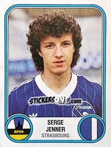 Figurina Serge Jenner - Football France 1982-1983 - Panini