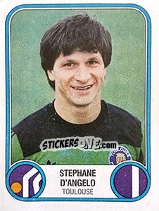 Cromo Stephane D'Angelo - Football France 1982-1983 - Panini