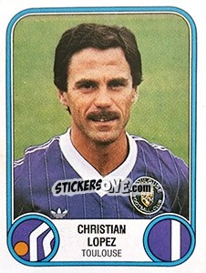 Sticker Christian Lopez - Football France 1982-1983 - Panini