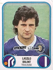 Sticker Laszlo Balint - Football France 1982-1983 - Panini