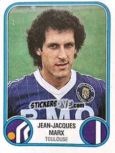 Figurina Jean-Jacques Marx - Football France 1982-1983 - Panini