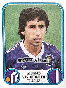 Sticker Georges van Straelen - Football France 1982-1983 - Panini