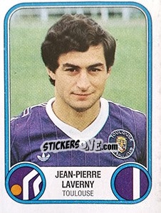 Cromo Jean-Pierre Laverny - Football France 1982-1983 - Panini