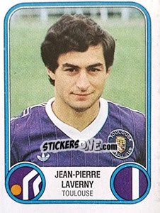 Sticker Jean-Pierre Laverny - Football France 1982-1983 n. 334 - Panini