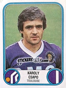 Figurina Karoly Csapo - Football France 1982-1983 - Panini