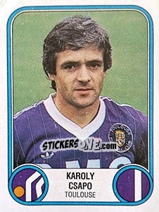 Sticker Karoly Csapo - Football France 1982-1983 n. 335 - Panini