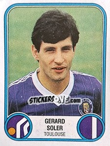 Sticker Gerard Soler - Football France 1982-1983 - Panini
