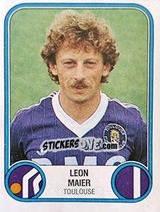 Sticker Leon Maier - Football France 1982-1983 - Panini